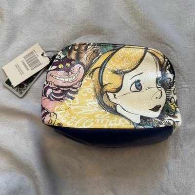 Bolso de Maquillaje Loungefly Disney Alicia en el País de las Maravillas Gato de Cheshire Tema Candente Nuevo con Etiquetas Foto 1 de 4
