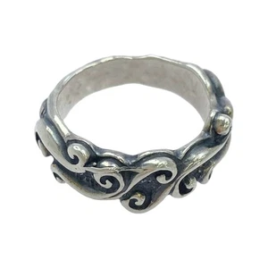 BILL WALL LEATHER Wave Ring, Silver, US8 japan size16 #1026 - Picture 1 of 1