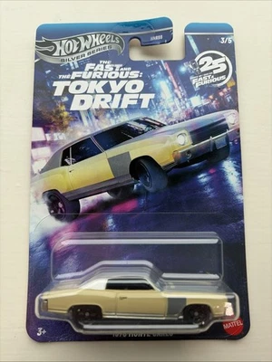 Hot Wheels Silver Series 25 yrs of Fast & Furious Tokyo Drift ' 1970 MONTE CARLO - Image 1 of 4
