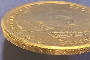 ERROR Presidential Dollar GEORGE WASHINGTON (2007 P) Inverted Lettering Edge - Picture 1 of 6
