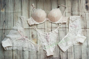 Victoria's Secret Dream Angels Conjunto Sujetador Push Up Tanga Blanco Brasileño Descarado 34Y5 - Imagen 1 de 6