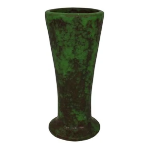 Weller Coppertone 20er Jahre Vintage Kunsthandwerk Keramik matt grün Keramik Vase - Bild 1 von 6