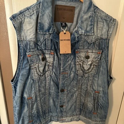 ¡Nuevo! Hombres ~ Chaleco Palanca de Cambios Día True Religion Jimmy Super T XXXL! México Foto 1 de 4