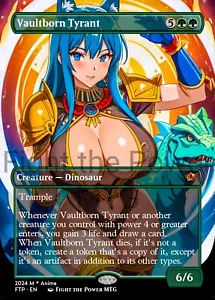 Vaultborn Tyrant Custom Game Card Anime Waifu Commander Edh - Picture 1 of 3
