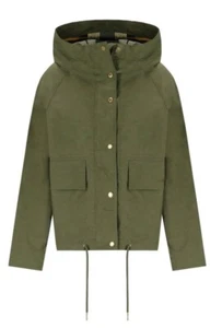 Womens Barbour Nith Showerproof Coat Jacket- Green Size 8 - Picture 1 of 10