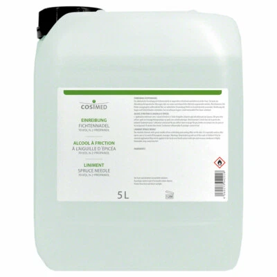 cosiMed Einreibung Fichtennadel Massage Wellness Franzbranntwein 70% IPA, 5 L