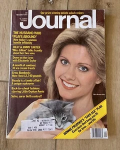 Ladies Home Journal August 1977 ~ Olivia Newton-John ~ Elizabeth Taylor - Picture 1 of 12