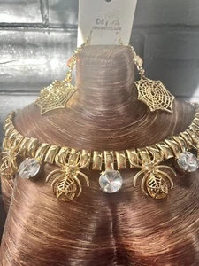 Spider Choker With Earrings - Picture 1 of 10