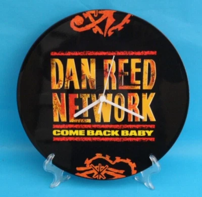 DAN REED NETWORK CLOCK Upcycled Vinyl Record Picture Disc 12P156 12" Wall CLOCK. - Image 1 of 4