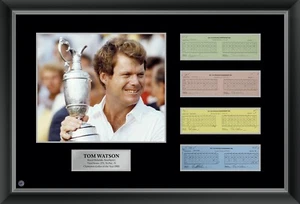 British Open Golf Winners Premium Framed Claret Jug Photograph & Scorecard Range - Picture 1 of 24