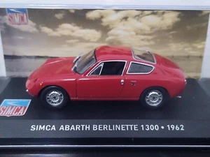 SIMCA ABARTH BERLINETTE 1300 RED 1962 ALTAYA IXO 1/43 - Picture 1 of 3