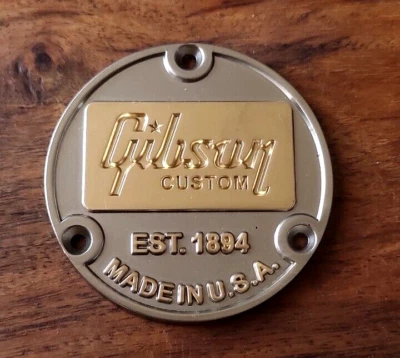 Les Paul back plate grey gold / rear cover pour Les Paul gris et doré MAT