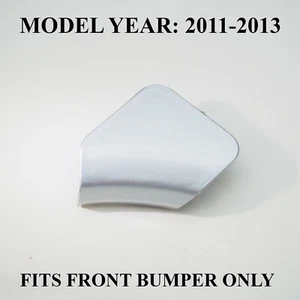 Cubierta de gancho de remolque delantera adecuada para Toyota Highlander XU40 2011-2013 plateada - Imagen 1 de 10