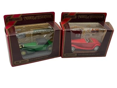 Matchbox Models of Yesteryear 1938 Mercedes Benz 540k & 1938 Hispano Suiza OVP - Bild 1 von 4