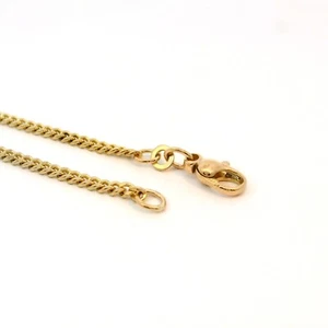 Goldkette, Halskette mit Panzermuster, Gelbgold 333 8 KT - Bild 1 von 3