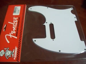 NEW Genuine Fender Tele Pickguard, 8 Holes - WHITE, 099-1355-000 - Picture 1 of 1