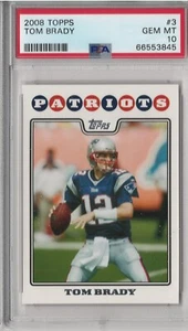 Tom Brady 2008 Topps #3 PSA Gem Mint 10 - Bild 1 von 2