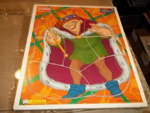 Vtg Playskool Disney's Hunchback of Notre Dame Wood Covered Puzzle 8 Pieces - Picture 1 of 4