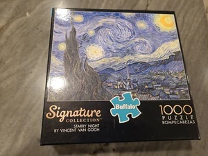 Signature Collection Starry Night Vincent Van Gogh 1000 PC Puzzle New Buffalo - Picture 1 of 5