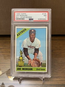 Joe Morgan 1966 Topps #195 PSA 7 NM (Nicely Centered)