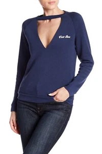 PST by Project Social T 164268 Mujer Recorte Polar Sudadera Azul Marino Talla Grande - Imagen 1 de 2