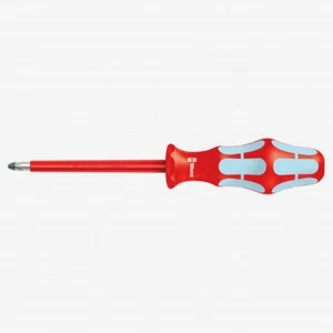 Wera 022733 Kraftform Plus VDE Stainless Steel Phillips Screwdriver, #1 x 80mm - Picture 1 of 1