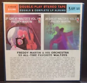 Freddy Martin & His Orchestra 53 All-Time Favorite Waltzes 4 Trk 3 3/4 IPS Reel - Picture 1 of 5