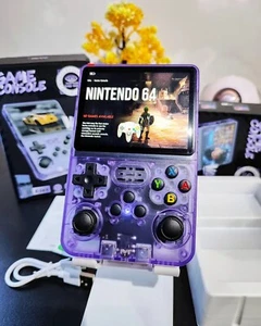 R36S GENUINE ArkOS Retro Handheld Video Game Console 64GB/128GB + SD card reader - Picture 1 of 10