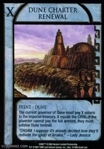 Dune CCG - Eye of the Storm DUNE CHARTER RENOVACIÓN GEMA COMO NUEVO sin aplicar - Imagen 1 de 1