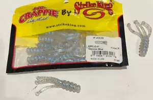 15pK. STRIKE KING MR CRAPPIE 2" JOKER GLIMMER BLUE * SOFT PLASTIC CRAPPIE BAIT - Picture 1 of 1