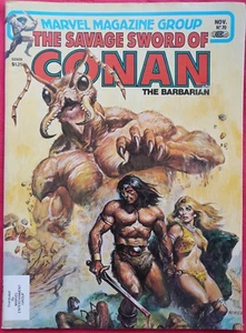 THE SAVAGE SWORD OF CONAN 70 Marvel Comic Magazine 1981 vfn - Imagen 1 de 5