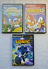Sonic Mega Collection Plus, Superstars Tennis, Unleashed PS2 3 Game Lot Complete