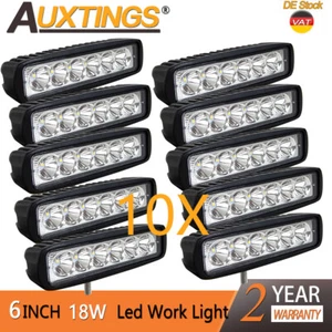 10X 6inch 18W Spot LED Work Light Car Truck Driving Fog Offroad SUV 4WD Bar New - Bild 1 von 9