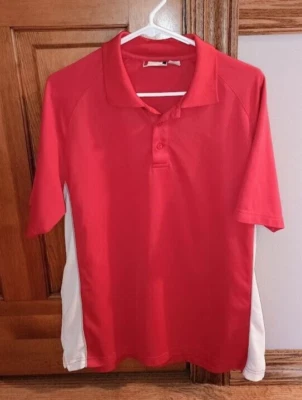 Camisa Polo Clásica CLIQUE Hombre Roja Blanca 3 Botones Talla Grande Foto 1 de 3