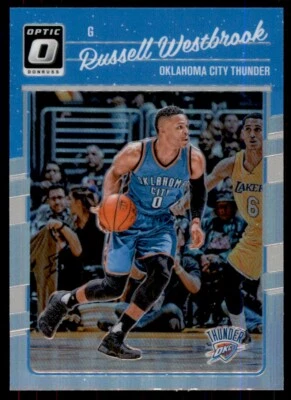 2016-17 Donruss Optic Silver Prizm Russell Westbrook Oklahoma City Thunder #145 - Image 1 of 2