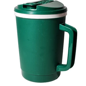 Jumbo Insulated Travel Mug 36oz Tumbler Secure Leakproof Snap On Lid Made in USA - Picture 1 of 12
