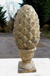 "Tapa de pilar de piña piedra hogar o jardín adorno decorativo 47cm/18,5" - Imagen 1 de 5