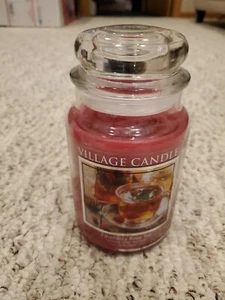 Village candle raspberry rose tea 26 oz large jar new - Picture 1 of 1