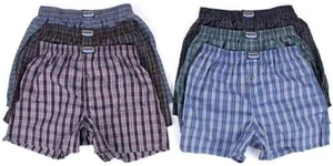 Knocker Men's 6 Plaid Boxer Shorts Underwear - Picture 1 of 7