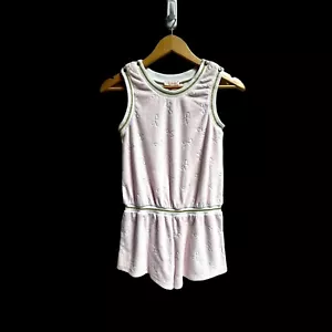Mameluco sin mangas rosa Lili Gaufrette para niñas talla 12 divertido fácil 1 pieza usado - Imagen 1 de 4