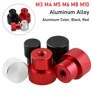 M3/M4/M5-M10 Aluminium Alloy Knurled Thumb Nuts Blind Hole Hand Grip Knob Nut - Picture 1 of 8