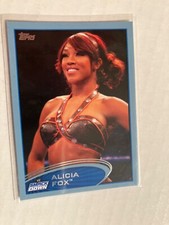 Alicia fox 2012 topps blue parallel insert WRESTLING CARD see scans