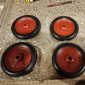 1934/1938 Buddy L International Tire & Wheel Set Of 4 For Pressed Steel Trucks - Picture 1 of 5