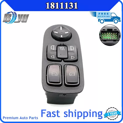 1811131 Master Window Control Switch Regulator Button for DAF CF65 CF75 CF85 - Image 1 of 4