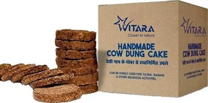 Pure & Original Holy Desi Cow Dung Cake for Hawan, Pujan & Religious Pack of 42 - Picture 1 of 4