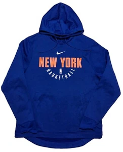 NIKE New York Knicks NBA Hoodie Jacket Blue Large L - Picture 1 of 9