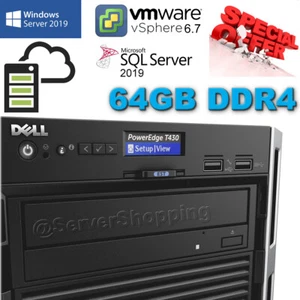 Dell Poweredge T430 2x 16-CORE E5-2683v4 2.10Ghz 64GB DDR4 2.4TB SAS 10K H730/1G - Picture 1 of 6