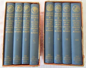 The Lives of the Noble Grecians and Romans by Plutarch (8 Vol set) VG condition - Imagen 1 de 10