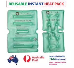 NEW BRAND !HEAT PACK, INSTANT HEAT PACKS, HOT PACK, BACK PAIN AND NECK PAIN, TGA - Picture 1 of 6
