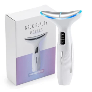 LED Microcurrent Facial Tighten Device Face Massager Neck Lifting Beauty Machine - Picture 1 of 19
